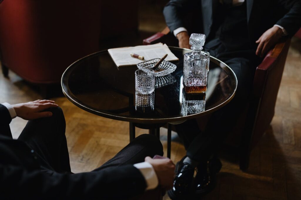 drinks on the table